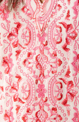 Ariana Embroidered Dress, color_fuchsia