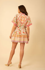 Maggie Belted Linen Dress, color_ivory