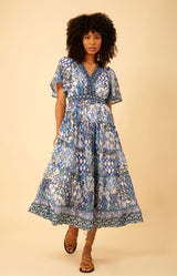 Leia Voile Dress, color_blue
