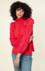 Yamina Solid Top, color_Red