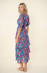 Amareli Tiered Dress, color_teal