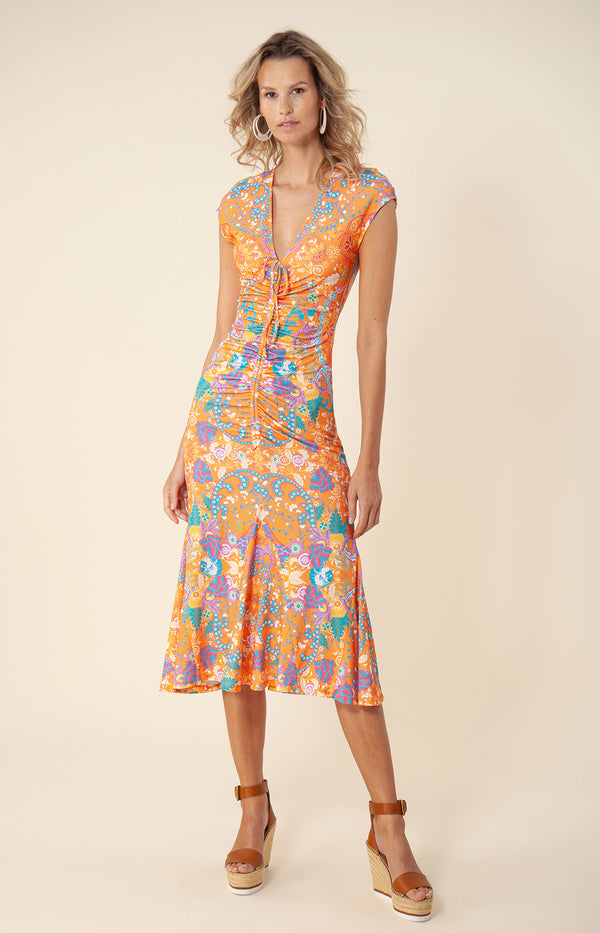 Izidora Jersey Dress, color_orange