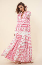 Clary Embroidered Maxi Dress, color_pink