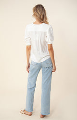 Jaydin Solid Charmeuse Top, color_white