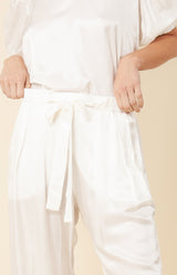 Nena Solid Charmeuse Pant, color_white
