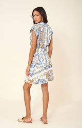 Daisy Belted Linen Dress, color_ivory
