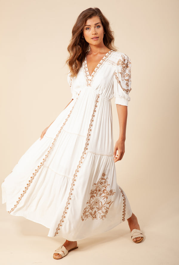 Stephani Embroidered Maxi Dress, color_beige