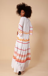 Taliah Embroidered Crinkle Gauze Maxi Dress, color_coral