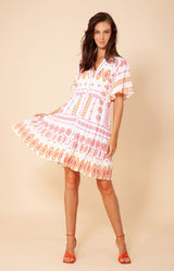 Hania Button Dress, color_pink