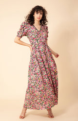 Dominica Embroidered Linen Maxi Dress