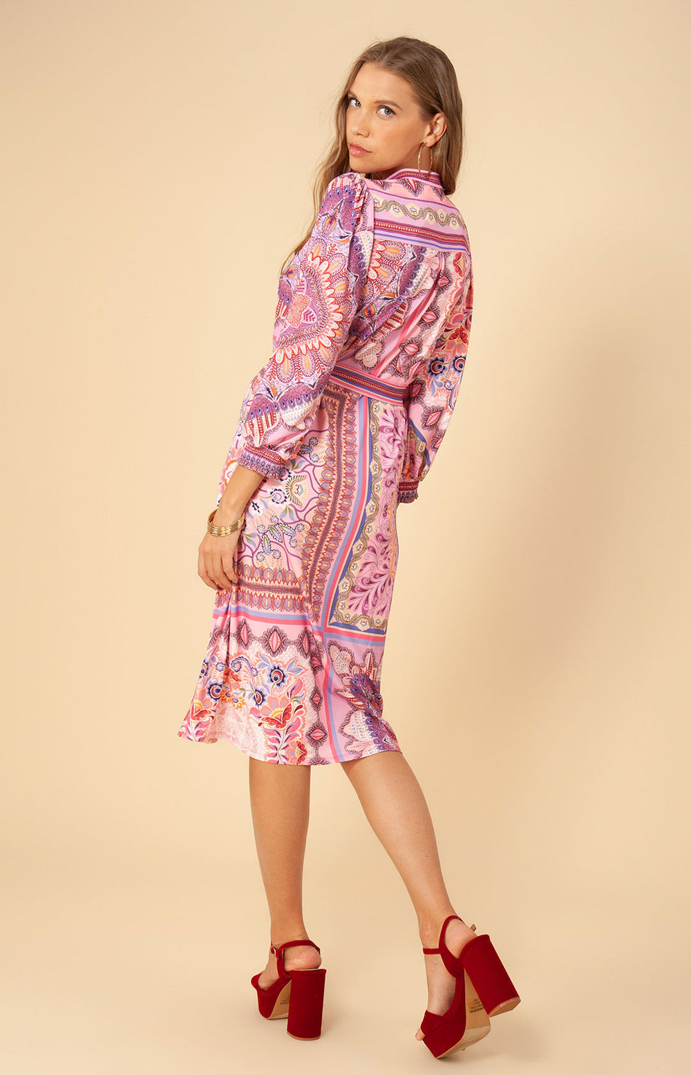 midi dress ayanahijab Belina Jersey Midi Dress Pink / XS