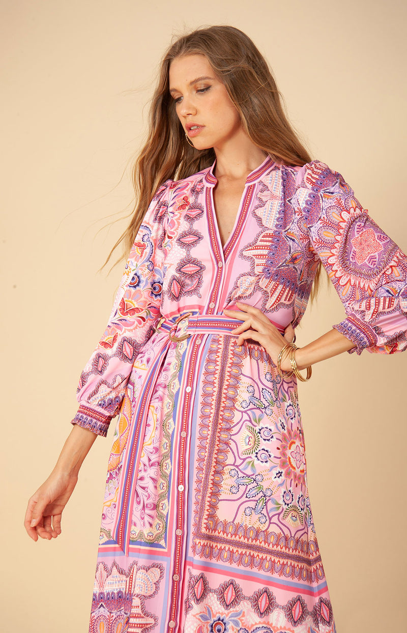 Belina Jersey Midi Dress, color_pink