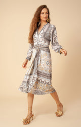 Belina Jersey Midi Dress, color_ivory