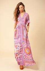 Nadja Smocked Maxi Dress, color_pink
