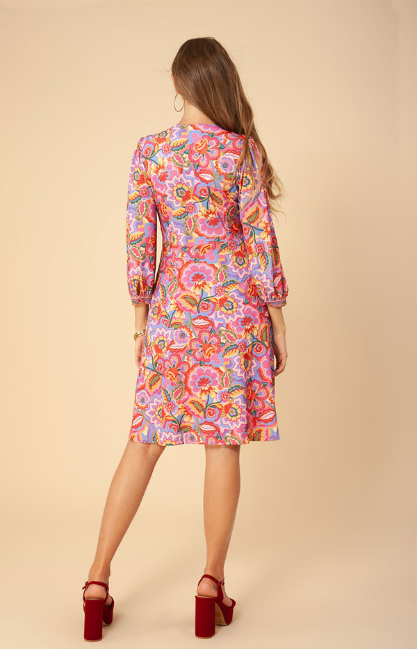Klaudia Jersey A-line Dress, color_pink