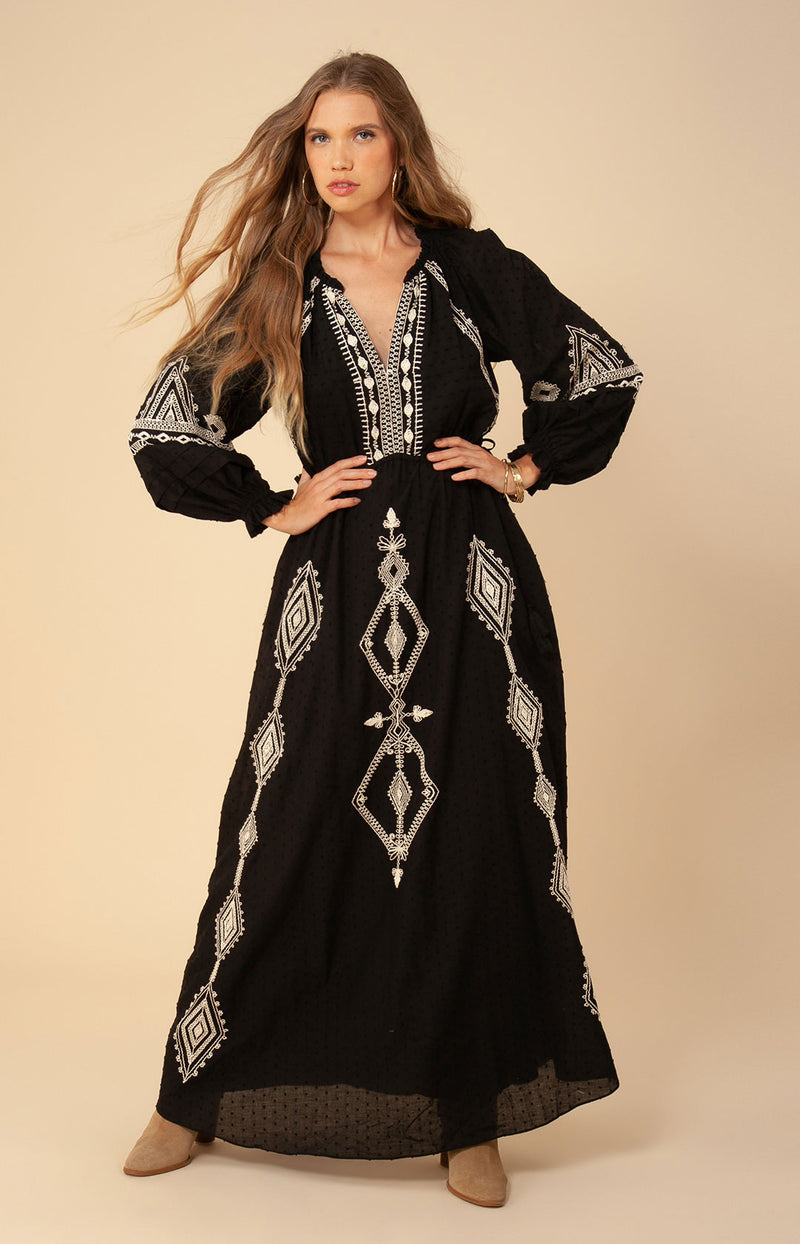 Lily Embroidered Maxi Dress Lily Embroidered Maxi Dress