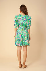 June Charmeuse Dress, color_green