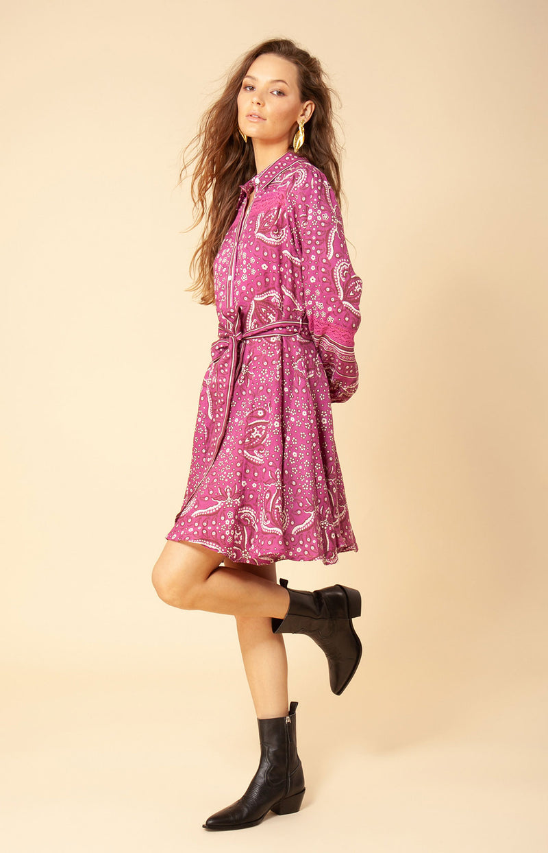 Floriana Linen Dress, color_pink