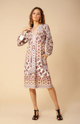 Kenley Midi Jersey Dress, color_ivory