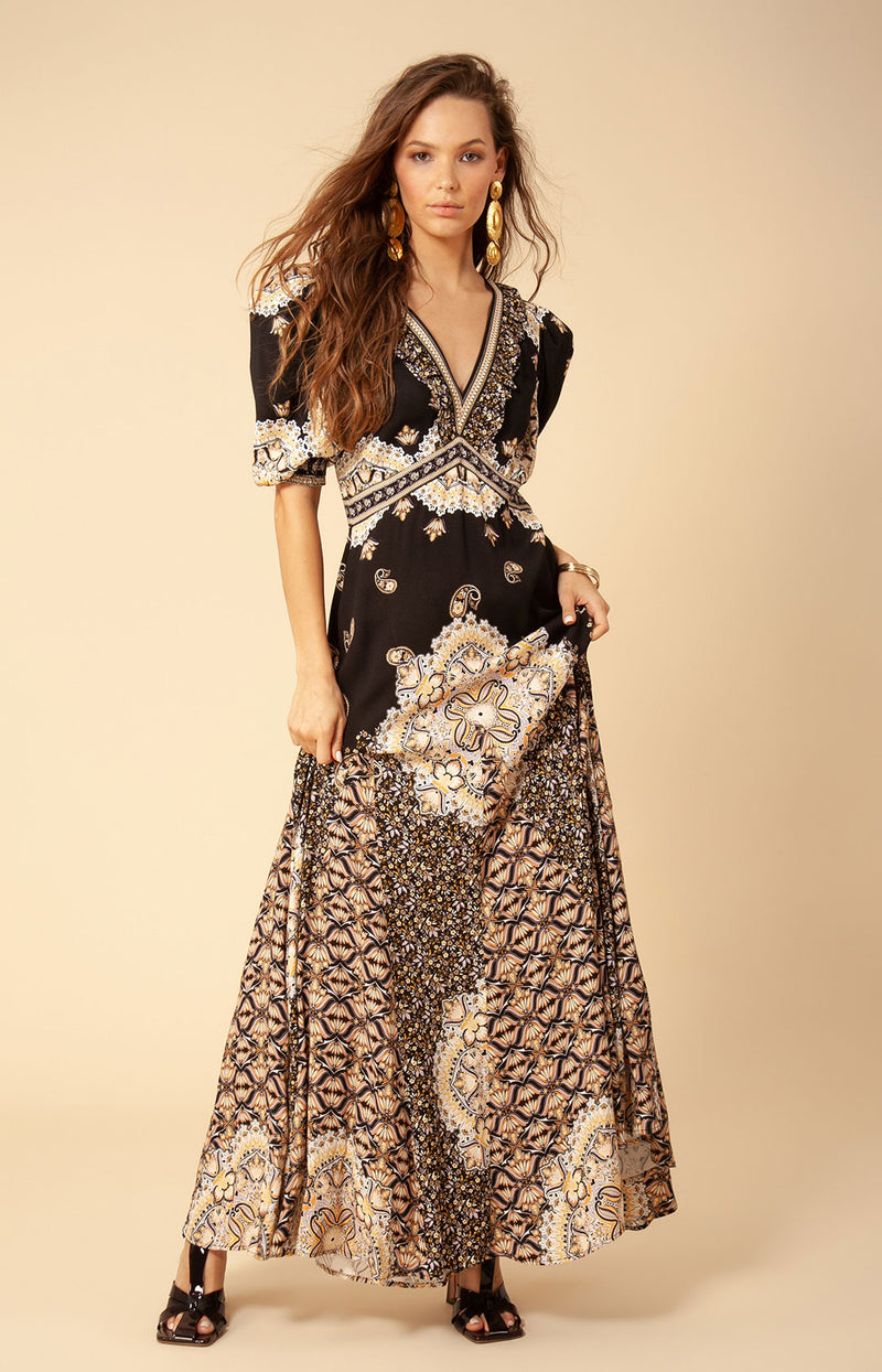 Soraya Crepe Maxi Dress Ivory / S Soraya Crepe Maxi Dress Ivory / S