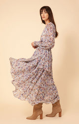 Celeste Chiffon Dress, color_ivory