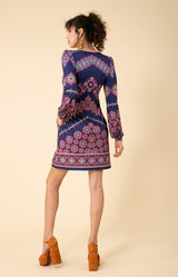 Chloe Jersey Dress, color_raspberry