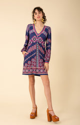 Chloe Jersey Dress, color_raspberry