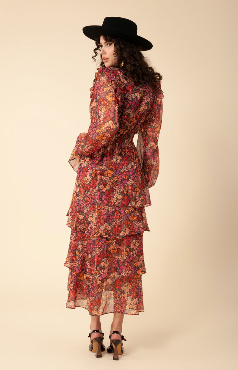 Jeanne Lurex H-Lo Dress, color_gold