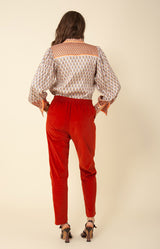 Victoire Twill Top, color_ivory