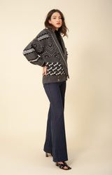 Ines Wrap Jacquard Sweater, color_grey