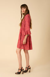 Thea Jersey Dress, color_raspberry