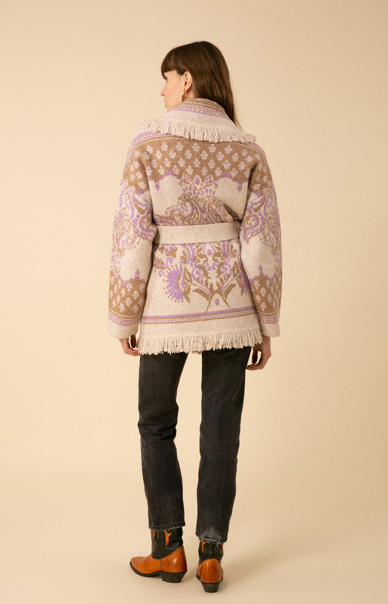 Zelie Wool Blend Wrap Sweater, color_ivory
