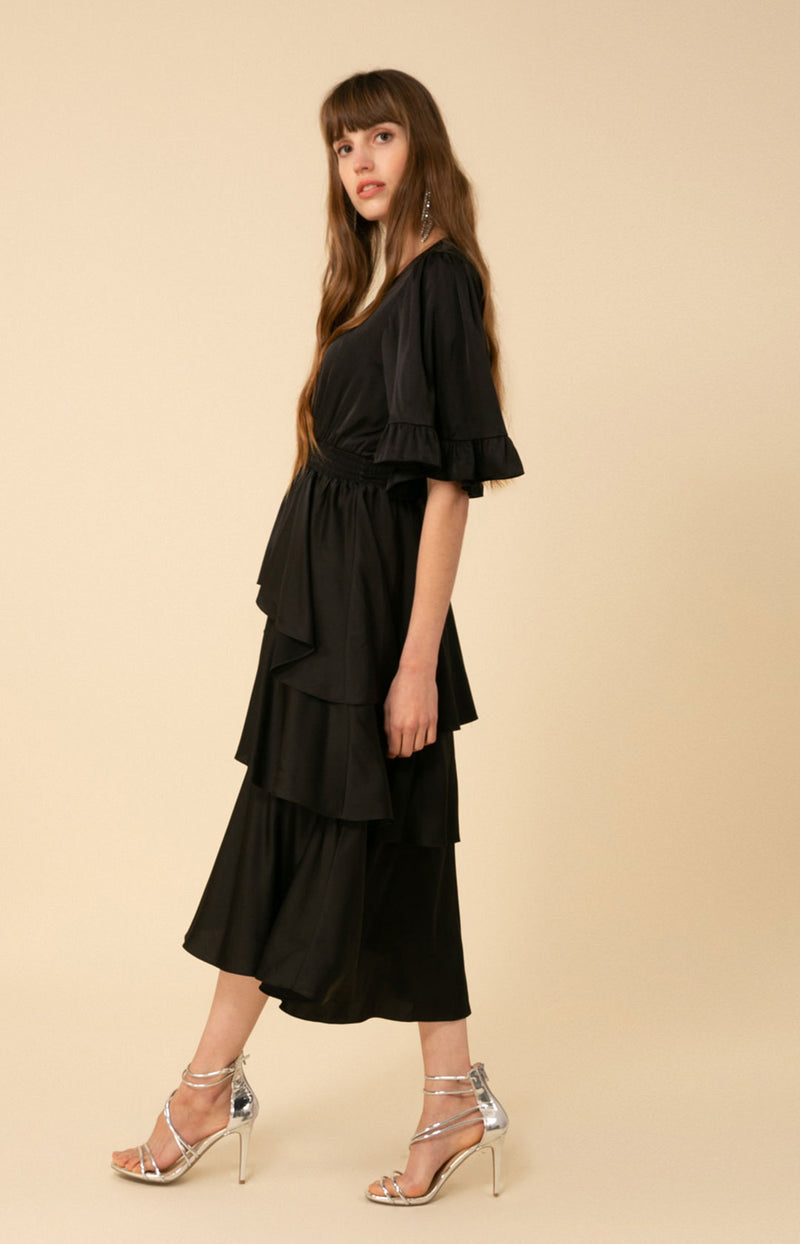 Joy Tiered Midi Dress, color_black