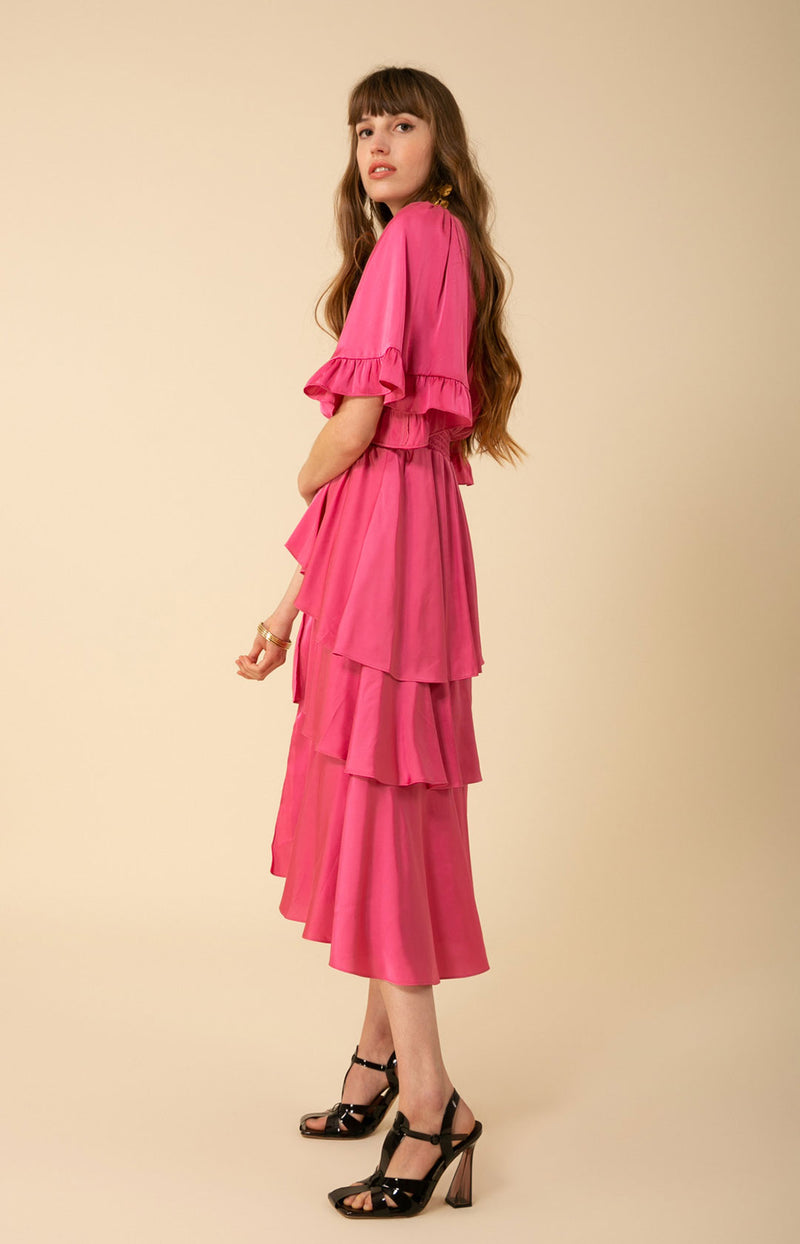 Joy Tiered Midi Dress, color_rose
