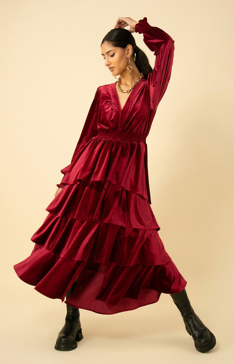 Eleanor Velvet Maxi Dress Navy / S Eleanor Velvet Maxi Dress Navy / S