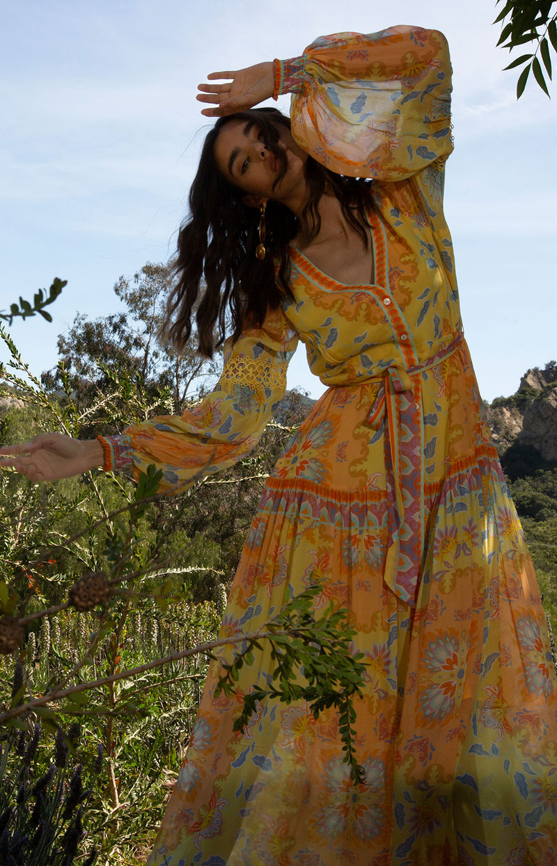 Sophie Georgette Maxi Yellow / S Sophie Georgette Maxi Yellow / S