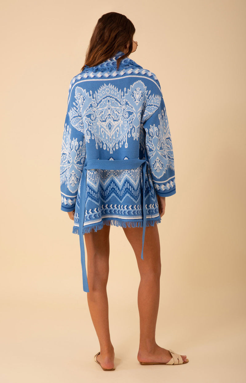 Kennedy Wrap Sweater, color_Blue