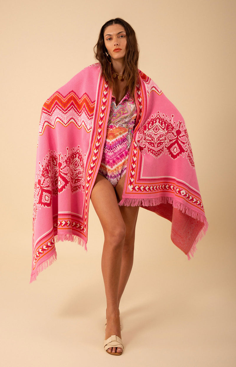 Valeria Jacquard Blanket, color_pink