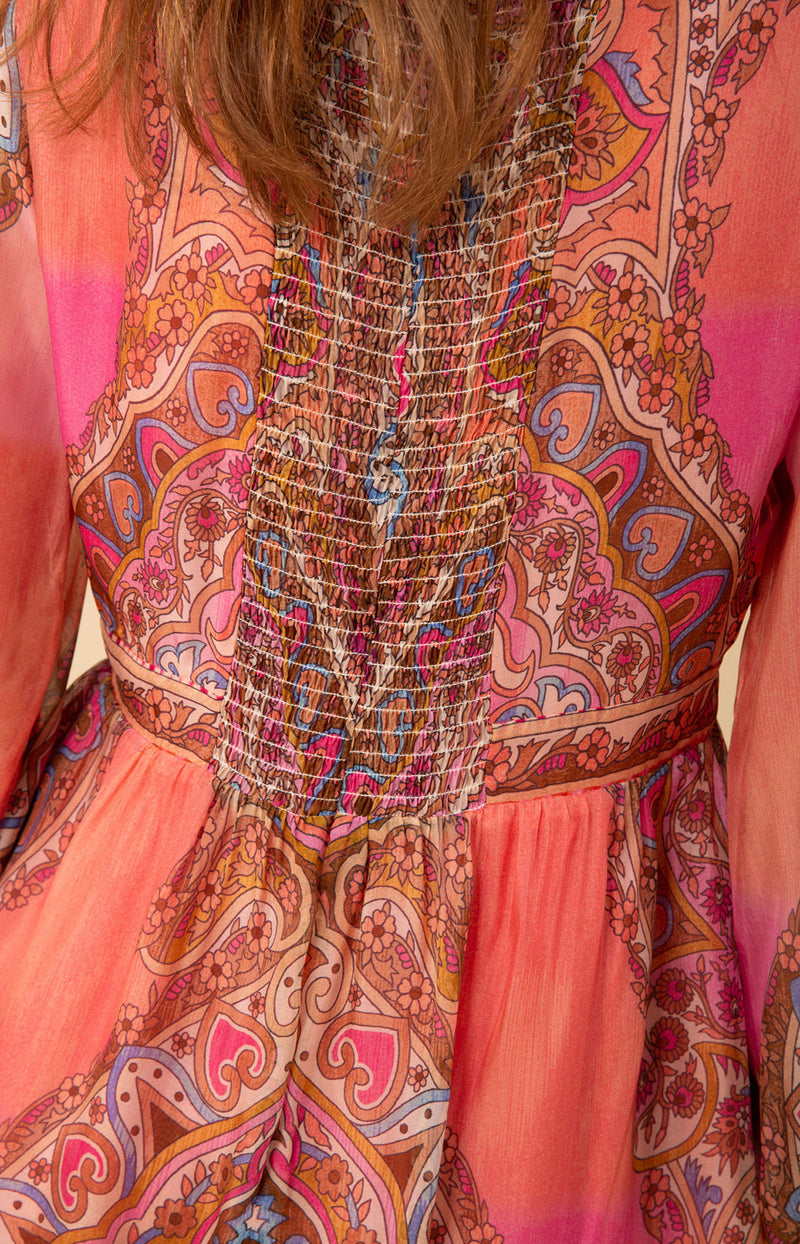 Allison Chiffon Dress, color_pink