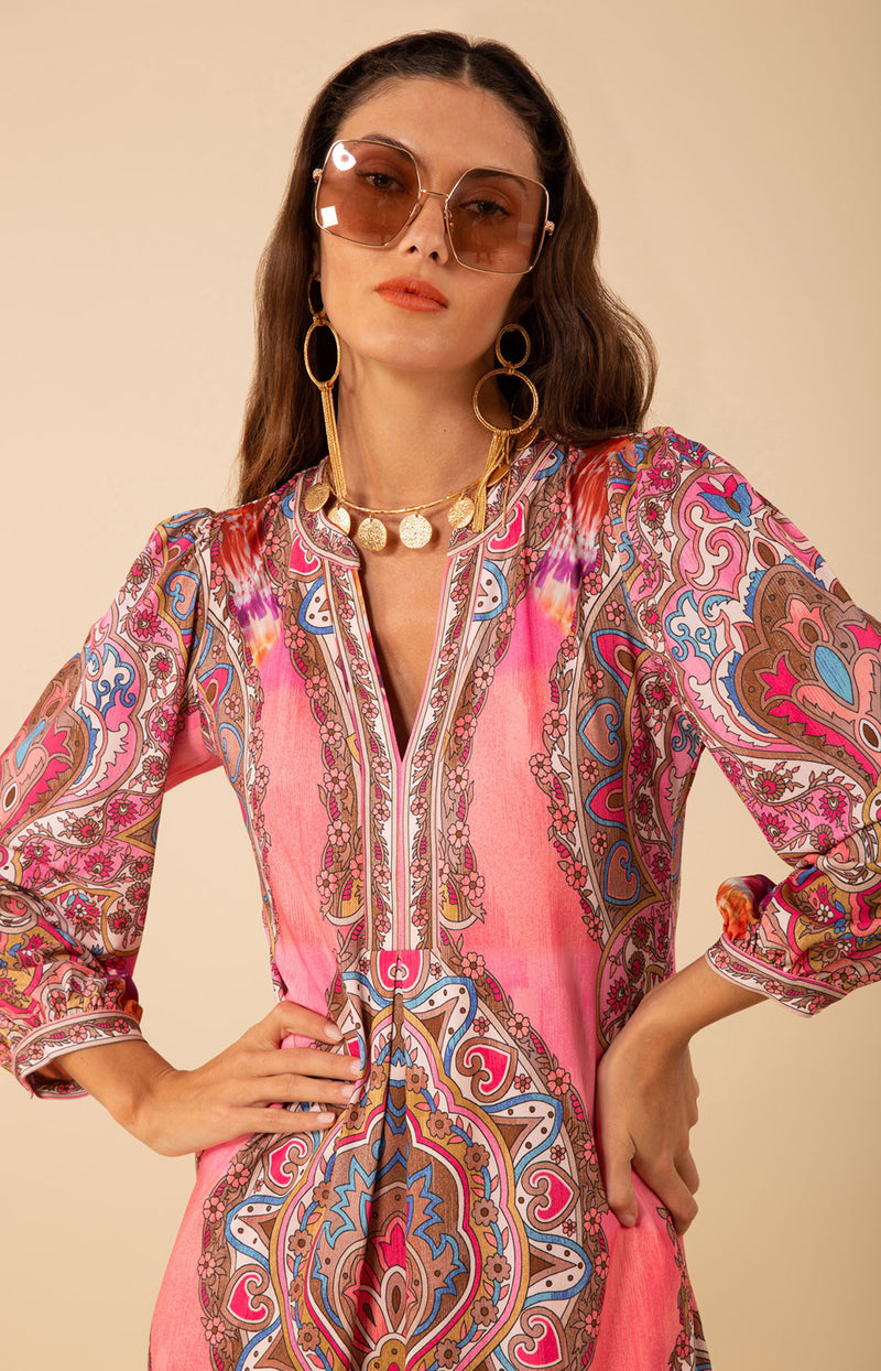 Gabriella Jersey Midi Dress, color_pink