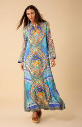 Serenity Maxi Dress, color_teal
