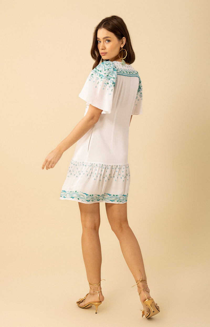 Ariana Embroidered Dress, color_blue