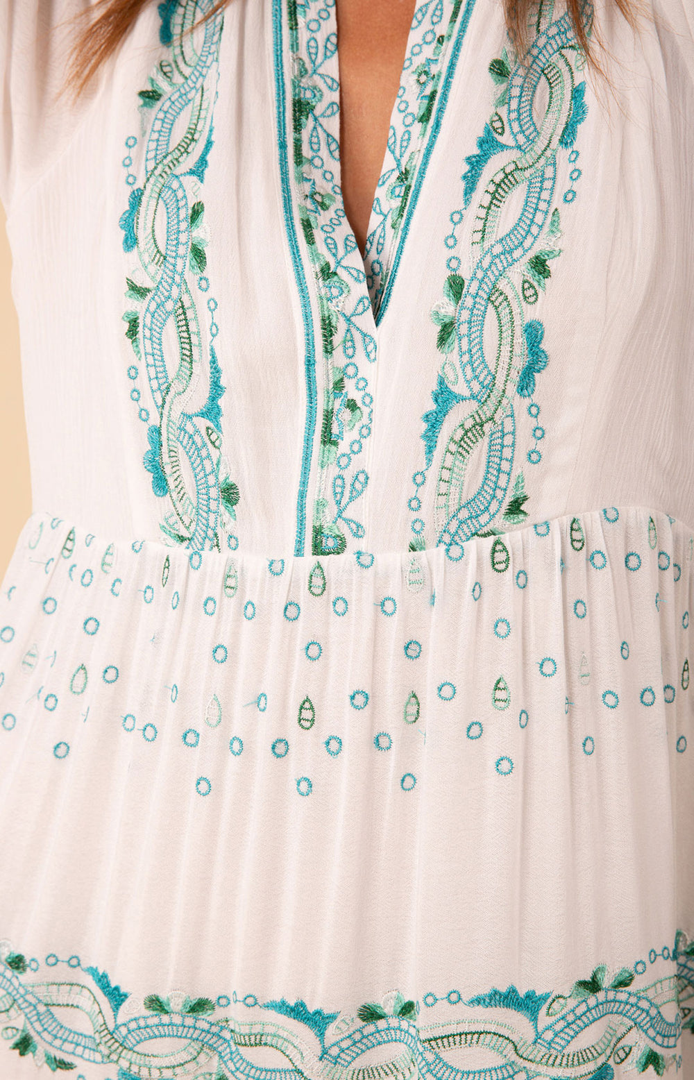 Ameri　EMBROIDERY SHEER COTTON DRESS Ameri（アメリ）の「EMBROIDERY SHEER COTTON DRESS（ワンピース