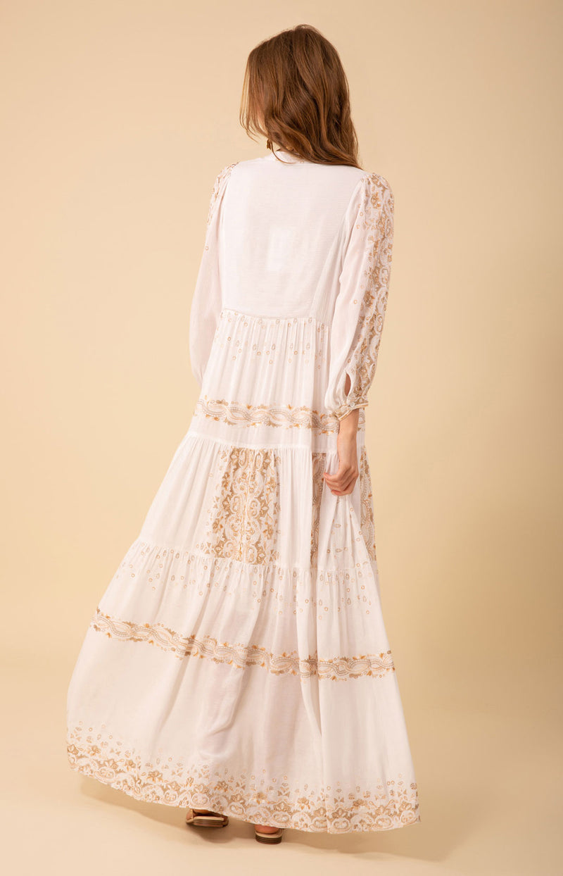 Emery Embroidered Dress, color_ivory