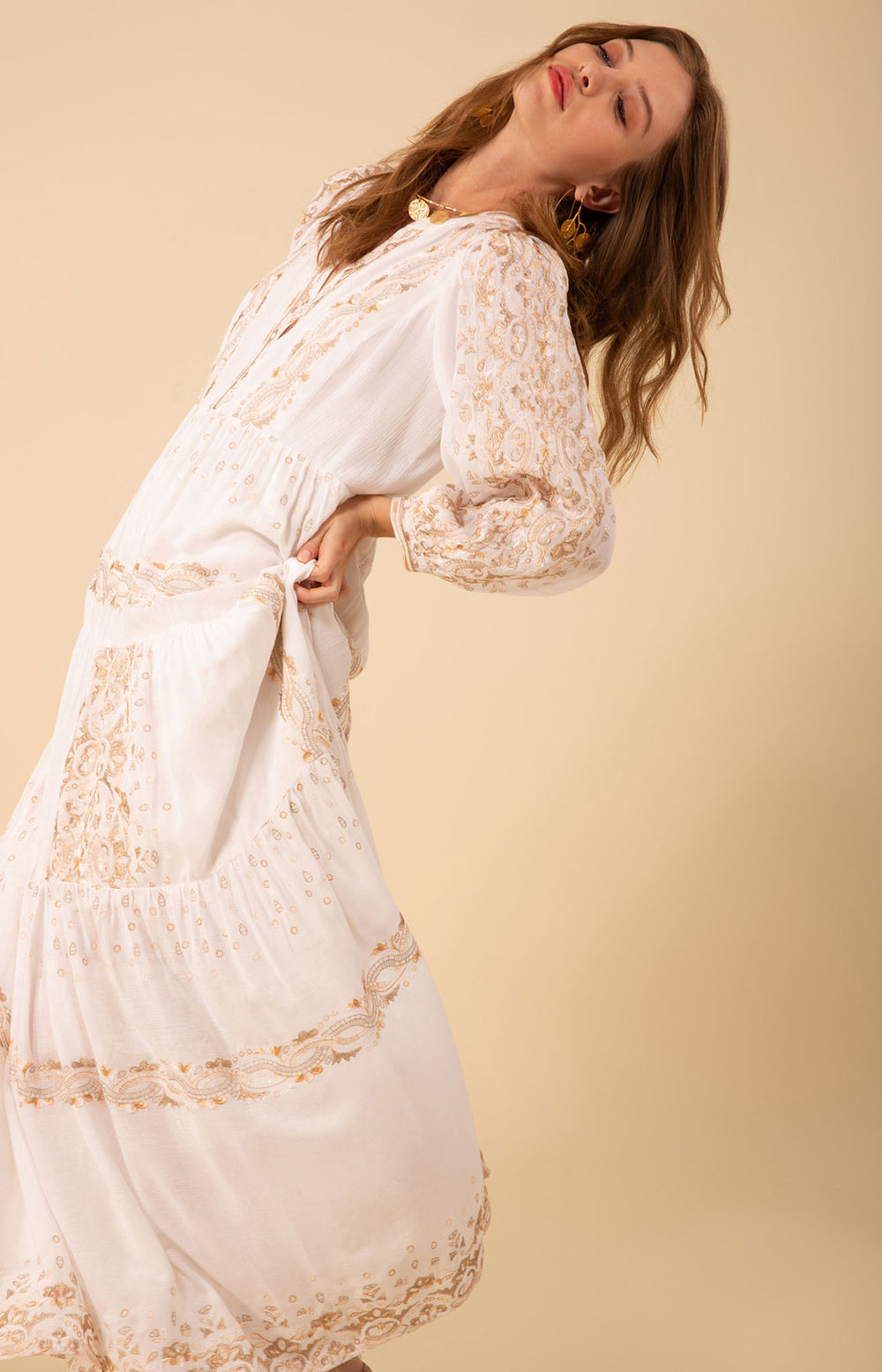 Emery Embroidered Maxi Dress Emery Embroidered Maxi Dress