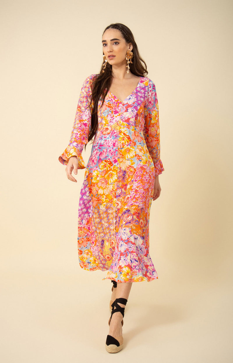 Rylee Midi Dress Blue / M Rylee Midi Dress Blue / M