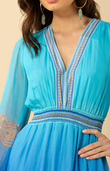 Ayla Chiffon Dress, color_blue