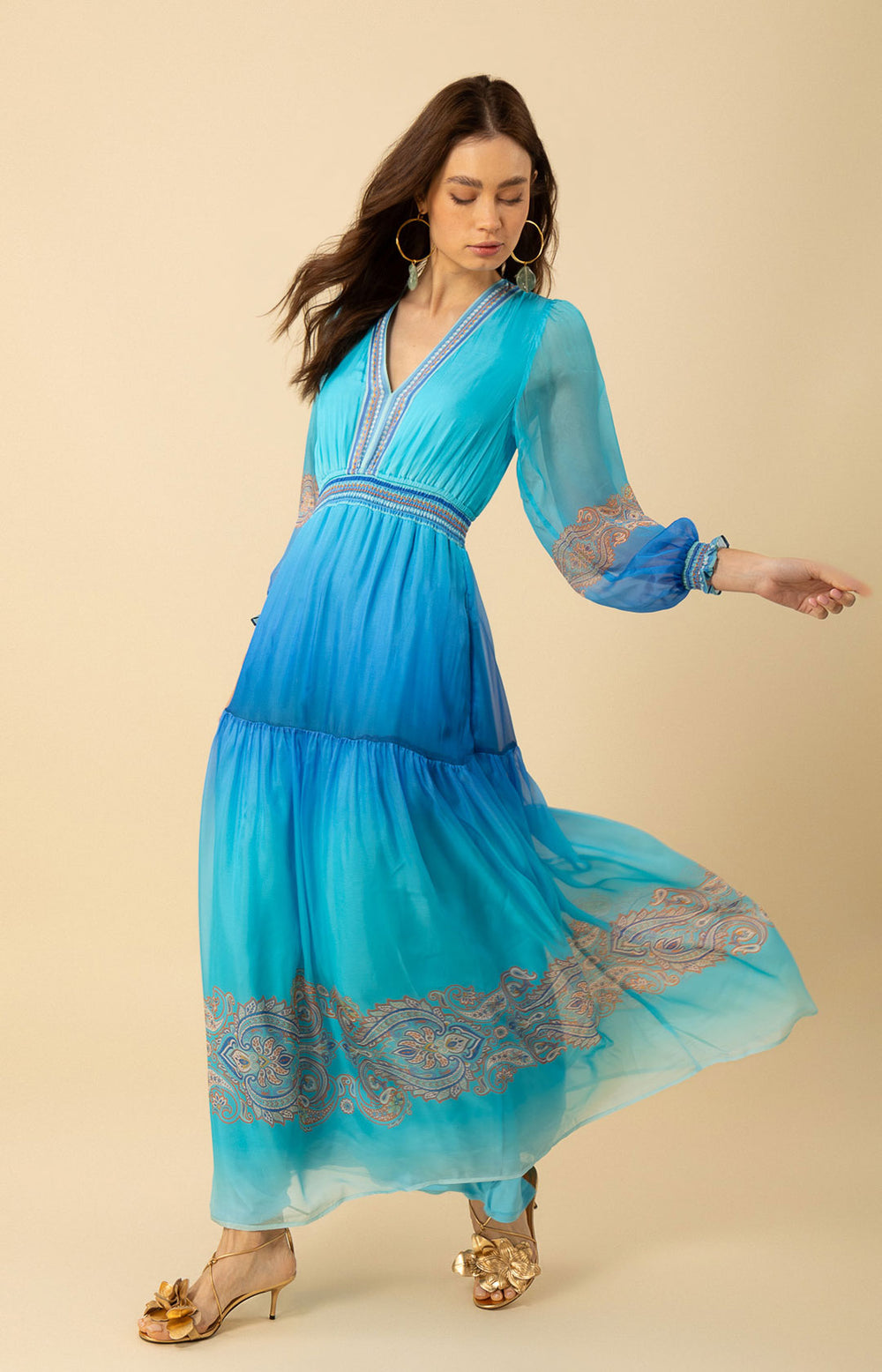 Ayla Chiffon Maxi Dress Pink / XL Ayla Chiffon Maxi Dress Pink / XL