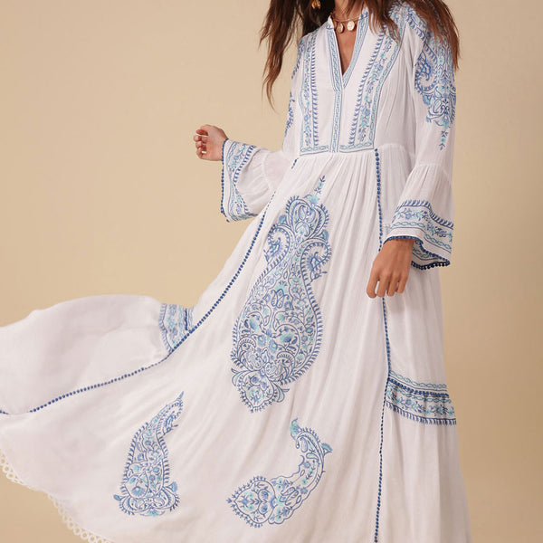 isabel embroidered midi dress For Love and Lemons - Isabel Embroidered Midi Dress