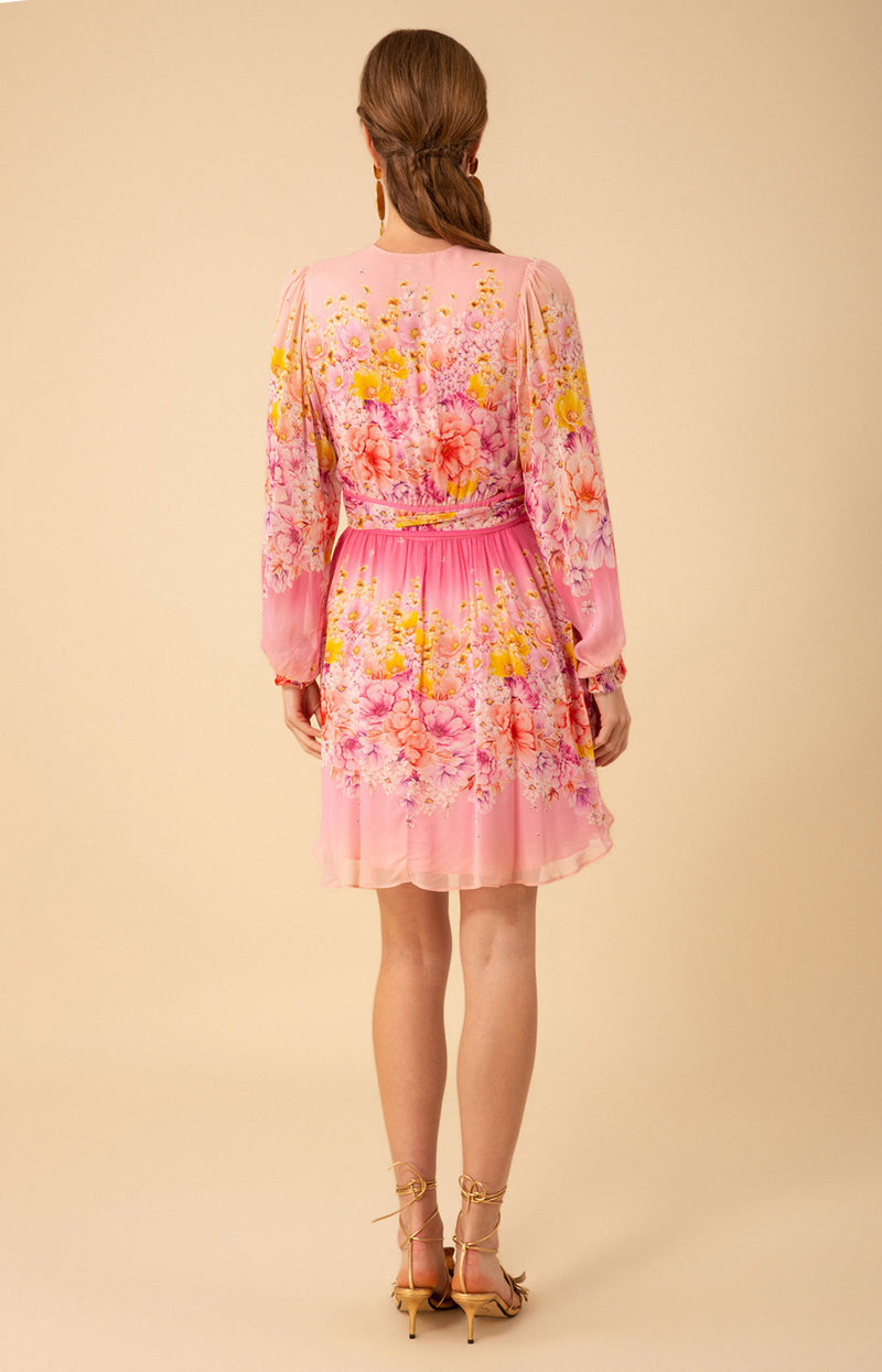 Kehlani Wrap Dress, color_pink